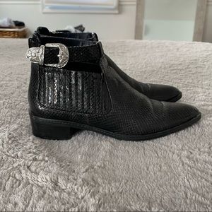 Zara black Chelsea boots size 7